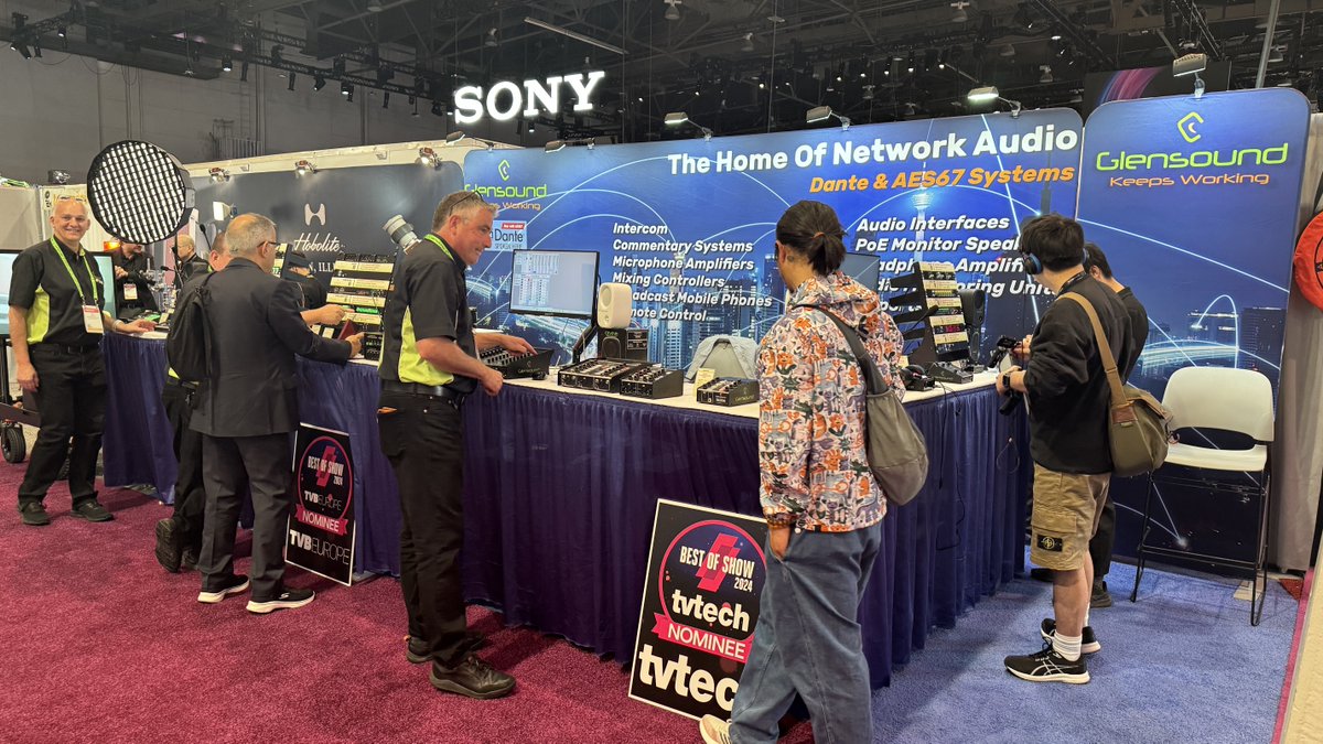 GlensoundLtd's tweet image. It’s the first day of #NABShow and we’re looking forward to meeting you all and demonstrating our new audio innovations and product upgrades. Come along to booth C7912 and meet the team! @nabshow #AoIP #audio #broadcast #AV #Vittoria64
