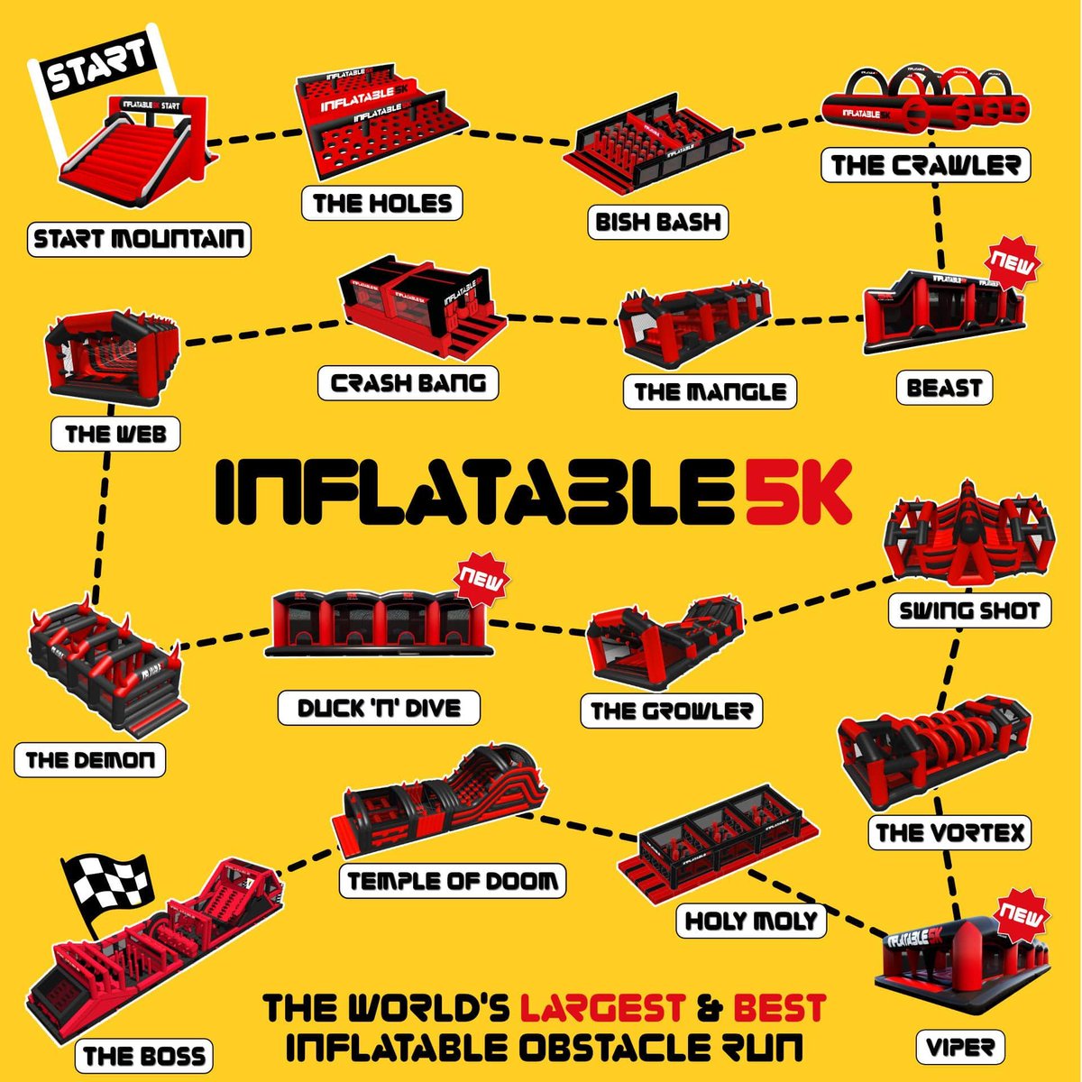 🎉WORLD'S LARGEST INFLATABLE 5K RETURNS! FREE PLACES AVAILABLE! #BrumHour 🎉 Inflatable 5k is coming to Coventry (University of Warwick) on Saturday 27th, July 2024 with additional obstacles! Perfect for the whole family! Sign up FREE online now! buff.ly/3UxiVVO