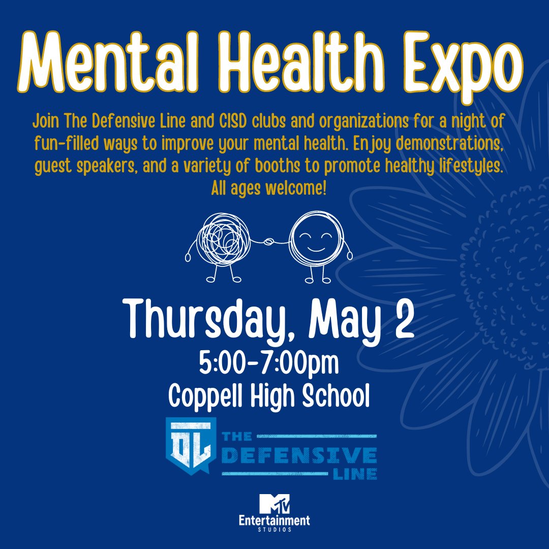 Save the date friends! We have a huge event planned to finish our Anatomy classes "Year of Wellness". The finale is a Mental Health Expo on May 2 at CHS from 5-7 -- please stop by!