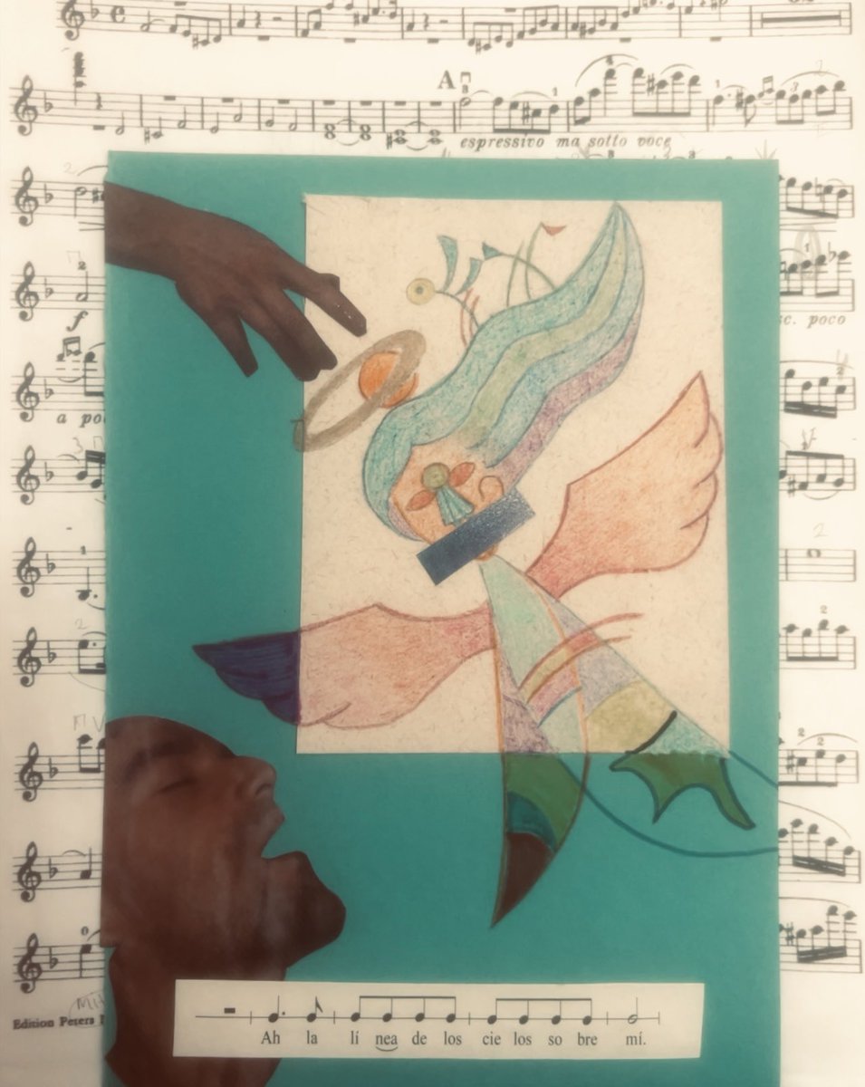 ‘Ah la línea de los cielos sobre mí.’