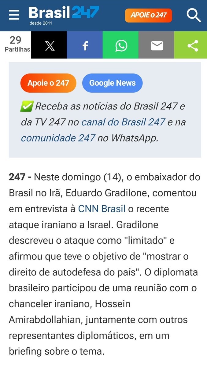 DA SÉRIE: MIDIA ALTERNATIVA ONDE? O 247 faz jornalismo sentado em frente ao PC. E é isto que alguns teimam em chamar de Midia Alternativa. Entrevista feita com Embaixador de Israel pela CNN pauta 247.