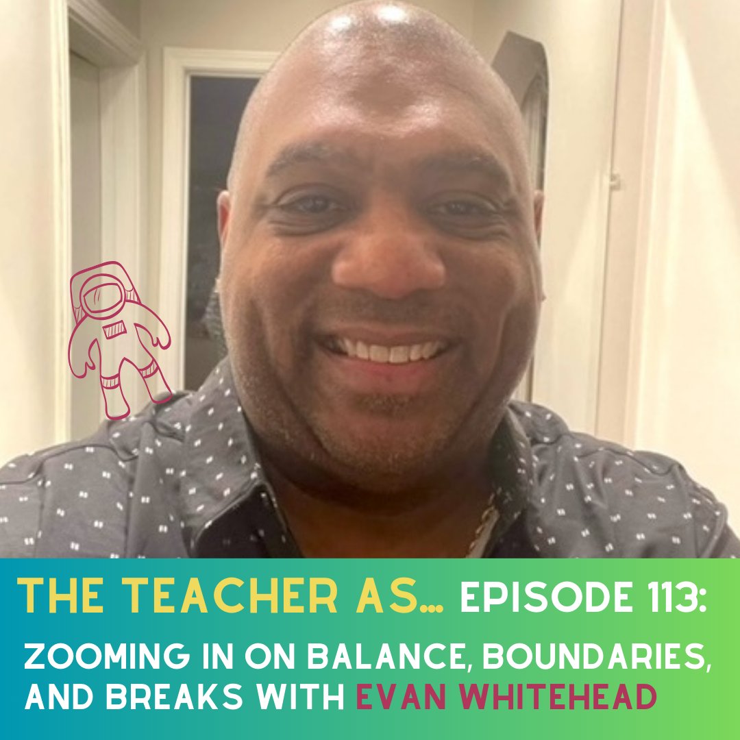 In this episode of The Teacher As...I talk to @EvanWhitehead00, an author, speaker, + mental health advocate whose personal story will inspire you. He's now helping educators find a healthy work/life balance. Listen this Sun at theteacheras.com (+ on podcast platforms)
