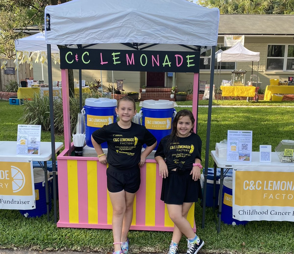 In less than 5️⃣0️⃣ days the fun begins! We are busy planning for 8th Annual Lemonade Stand Childhood Cancer Fundraiser benefiting @AlexsLemonade and @AllChildrens. We are still accepting sponsorships & donations ✉️: info@cclemonade.com #LemonadeDays 🍋🎗️