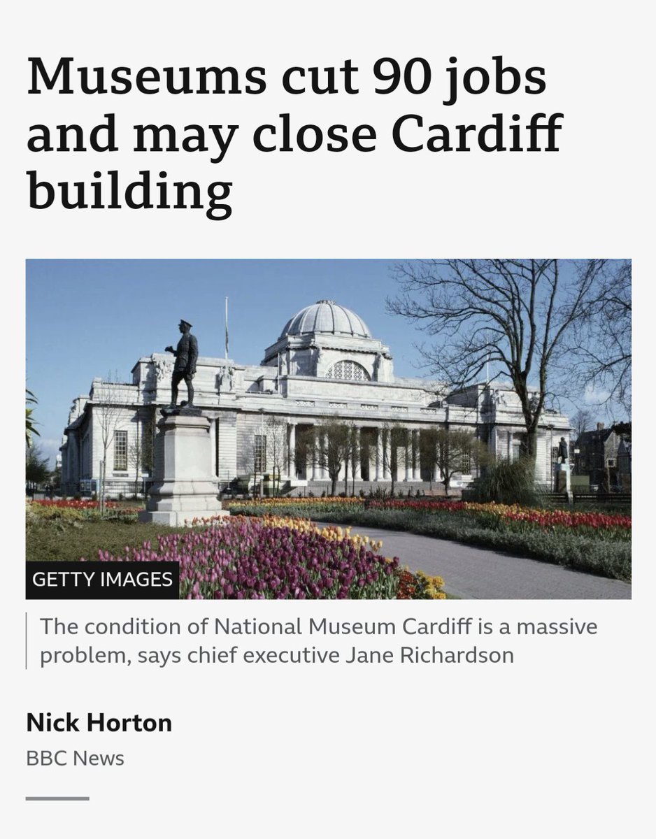 My god, what an absolute stain on our nation it would be if Amgueddfa Cymru was forced to close the iconic Cathays Park site. The site itself needs a lot of work, and not just the renovation. The whole ground floor could be totally reimagined. But needs a stable foundation.