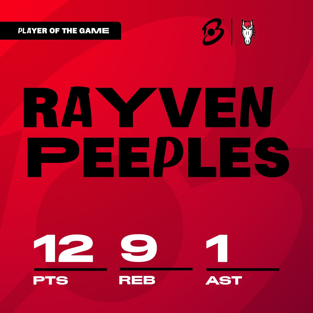 Your Player of the Game is Rayven Peeples 🤩 With a near double-double @RidersWomen Centre was critical in securing today's W 💪🔥 #UNBEATABLE #BritishBasketballLeague