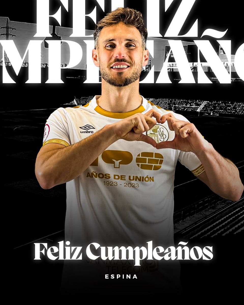 🎈Hoy estamos de (doble) celebración…😉

¡Muy FELIZ cumpleaños, ESPINA! La familia del Salamanca UDS te desea lo mejor 🤍🖤🎂🥳

¡A celebrar el cumple, la victoria y el gol!

#HalaUnion 🏳️🏴
#CumpleañosFeliz