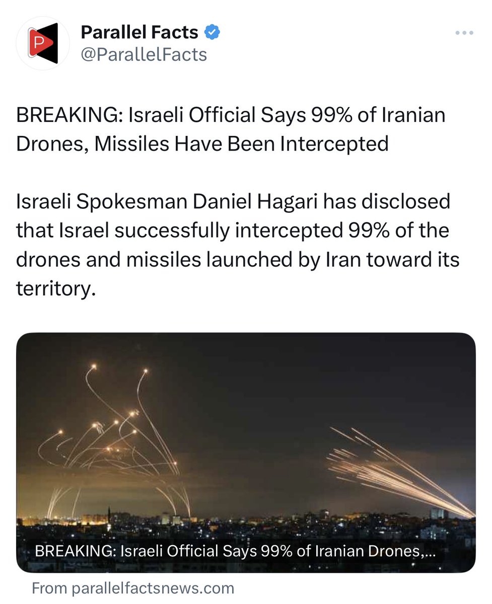 dev_midas1's tweet photo. Iran’s attack on Israel: 300+ launches, 99% interception rate

Nigerian Christians, they have DAVID’S SLING amongst their Defence System 🤯🤯

incredible!!

Arsenal Man City Arteta  Zinchenko Aston Villa Xabi Alonso God of Israel #WorldWar3 #StandWithIsrael #SupportIsrael #Israel https://t.co/6XRkJBjHTP