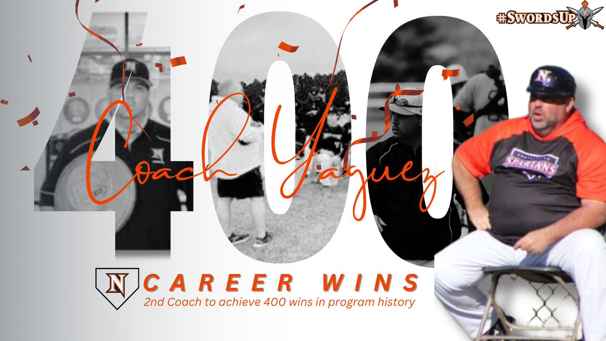 NorthamptonAD's tweet photo. Congratulations to @NCCAthletics Baseball Head Coach Adrian Yaguez on winning his 400th career game.  @CoachYagz has his Spartans ranked 2nd in the country with a 30-4 overall record.  @NJCAABaseball @NJCAARegionXIX https://t.co/zOvMQZqlnD