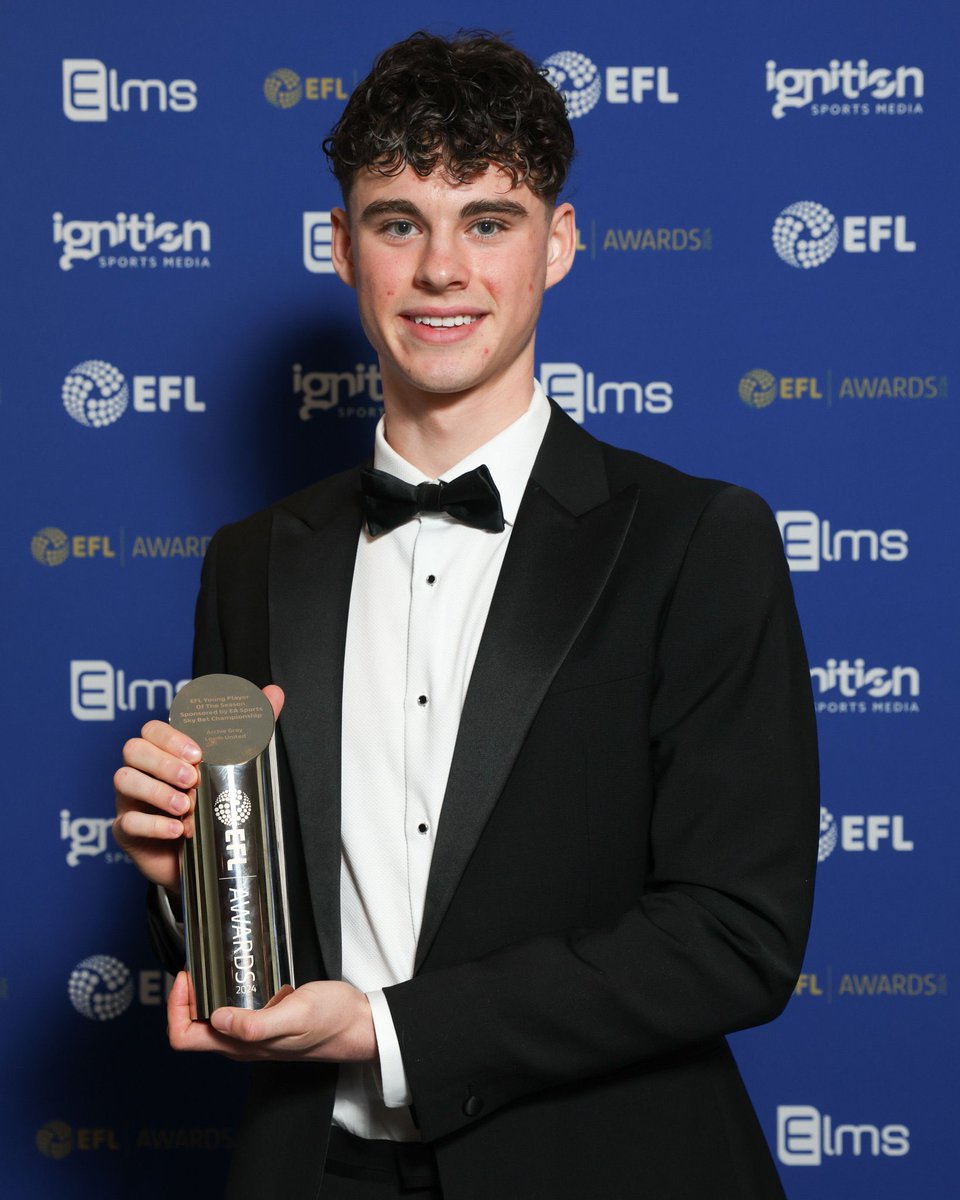 🏆 Selected EFL Young Player of the Year winners: 2007: Gareth Bale 2012: Wilfried Zaha 2015: Dele Alli 2017: Ollie Watkins 2020: Jude Bellingham 2021: Michael Olise 2022: Brennan Johnson (Ch’ship) 2024: Archie Gray (Ch’ship) Esteemed company. 📸 Andrew Fosker/Shutterstock