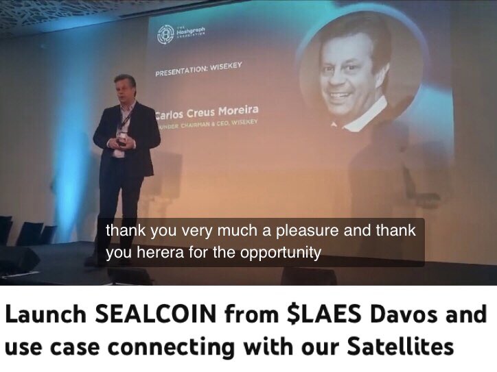 1/20 “What we are doing is two very interesting projects. One is we launched #SEALCOIN yesterday in our event. So this is now with #Hedera. So what is $SEALCOIN? It’s an intra-machine payment token” 0:26 @CreusMoreira CEO @WISeKey @SEALSQcorp $HBAR 🧵👇 youtu.be/oQIm8QQ5DjU?si…