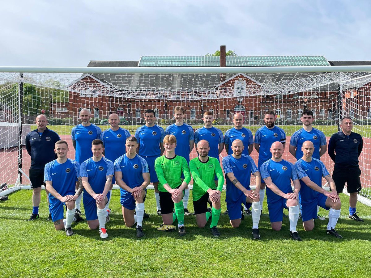 RNReserve's tweet photo. A massive BZ to the @RNRRMRFootball Team who took on the Army Reserve in today’s inaugural Reserves Game at Aldershot Stadium 👏 

The Maritime Reservists may not have brought the 🏆 home this time - with the Army Reserve claiming victory - but a great time was had by all ⚓️⚽️ https://t.co/QvUe9whJgd