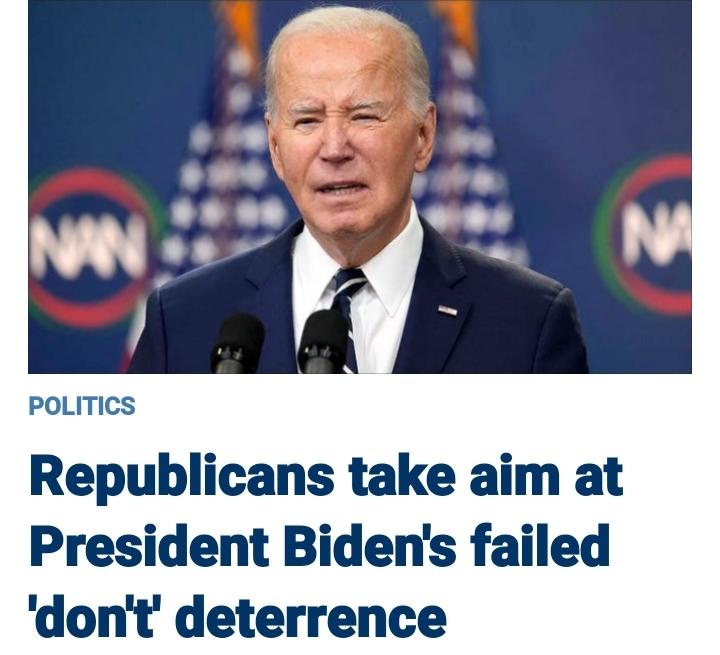 So, every time @JoeBiden says 'don't ' people still do it because they know @POTUS is weak and won't do anything and no one is scared of his weak, wobbly self. @WhiteHouse @FLOTUS @VP @BidenHQ