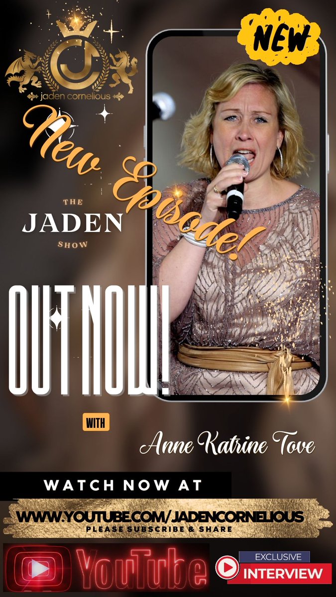 #outnow #newepisode #thejadenshow #jadencornelious #talksmusic with @annekatrinetove from #denmark #fyp #pleasesubscribe youtube.com/jadencornelious #indiartist #makeusfamous #podcast #chatshow