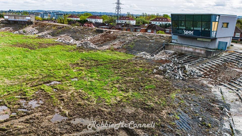 Casement Park. The home of Antrim GAA. It’s getting built! Thanks to @McCsportmassage for the footage 📹⚡️🏟