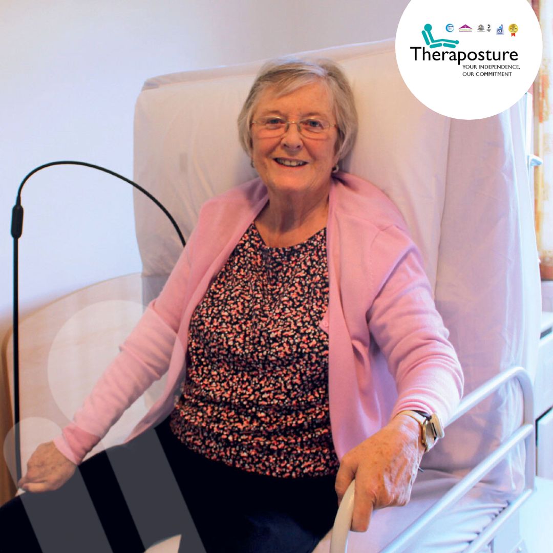 Theraposture's tweet photo. How a rotating bed can help you get in and out of bed independently with Parkinson's - An Occupational Therapist's Viewpoint.
Find out more 👉 https://t.co/lTdulJYVzP
#Rotoflex #Orbit235 #RotatingBed #CareBed #Carers #CareAtHome https://t.co/pKZc2Mhld3