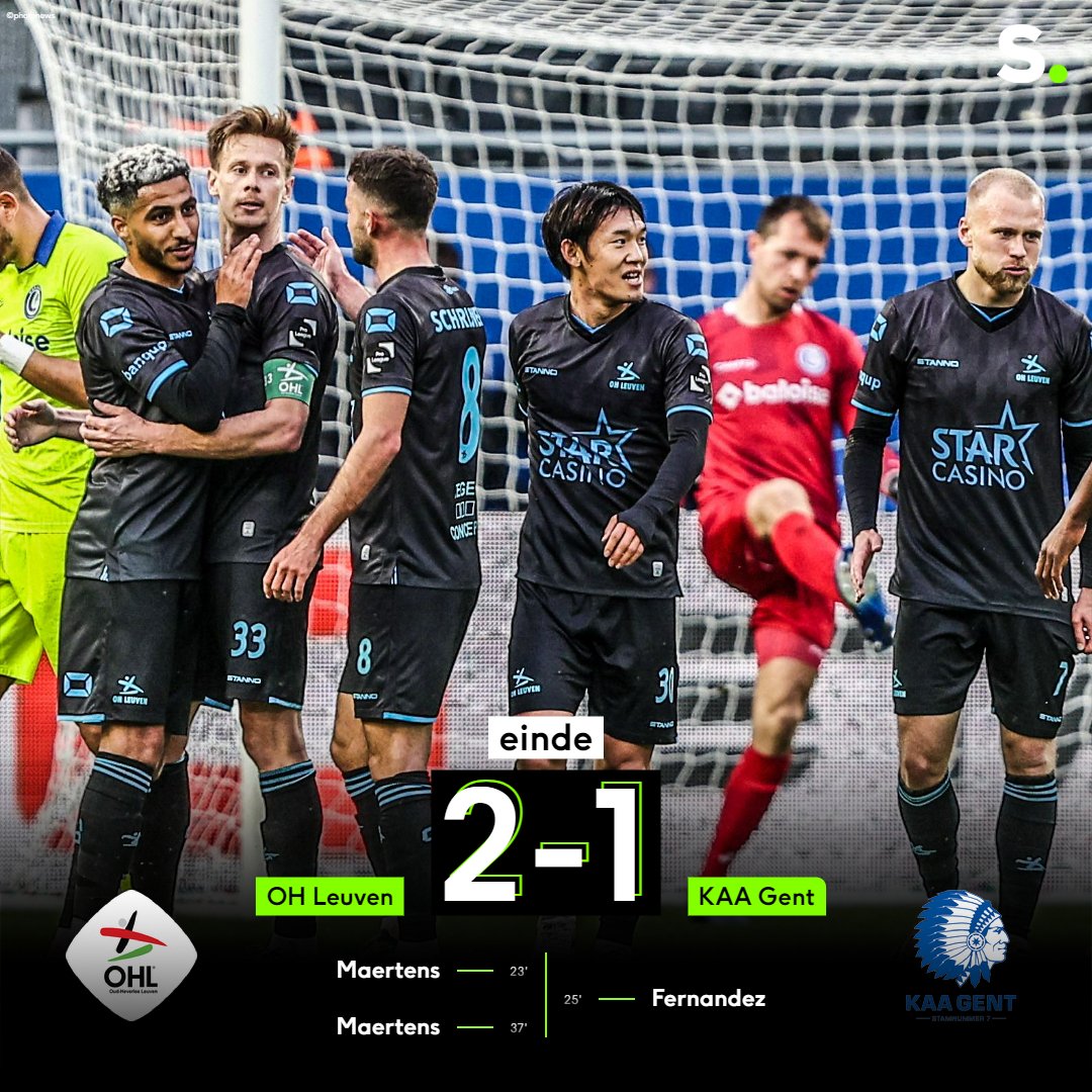 OH Leuven wint van Gent en zorgt zo voor meer spanning in de Europe Play-offs sporza.be/nl/matches/voe…