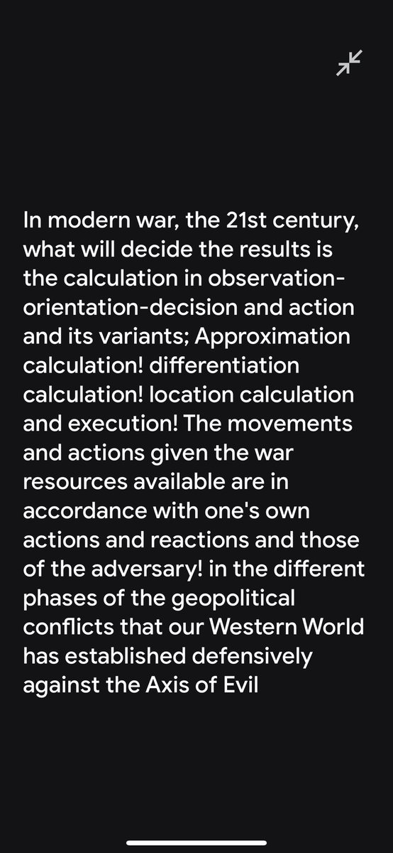 @ZelenskyyUa Ukraine will win! calculation of movements in Space Time = Survival!!🇺🇦🇮🇱🇬🇧🇫🇷🇺🇸🇪🇸🇰🇷🇨🇦 @CinC_AFU @EmmanuelMacron @RishiSunak @JustinTrudeau @GiorgiaMeloni @NATO @SecDef @SecBlinken @POTUS @NASA Calculation applied on 👉(Duration-Frequency-Sequence-and the decisive Factor!!