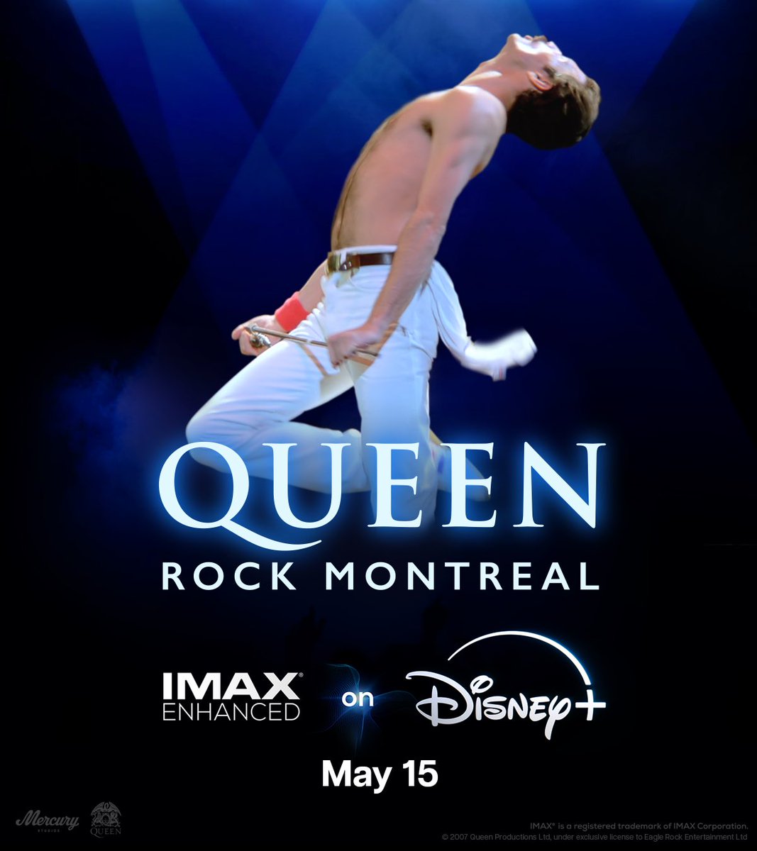 This is Queen like you've never seen before.

Experience rock and roll royalty in a larger-than-life, front row concert experience with Queen Rock Montreal, streaming May 15 in @IMAX Enhanced on #DisneyPlus with IMAX Enhanced sound powered by DTS. #IMAXonDisneyPlus