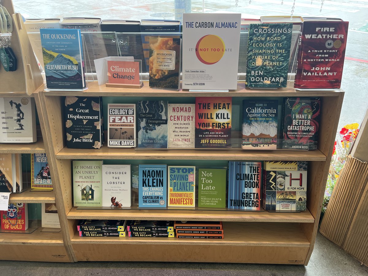 Love seeing all the climate books on display @villagewellcc in Culver City!