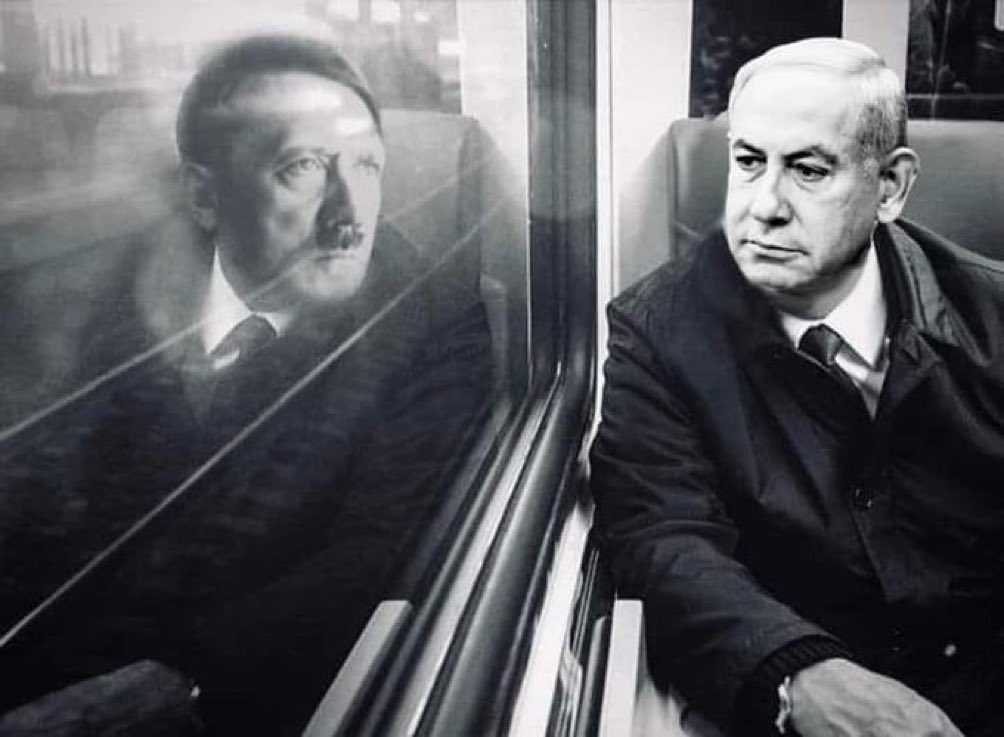 Netanyahu is the 21st century Hitler. #StopIsrael