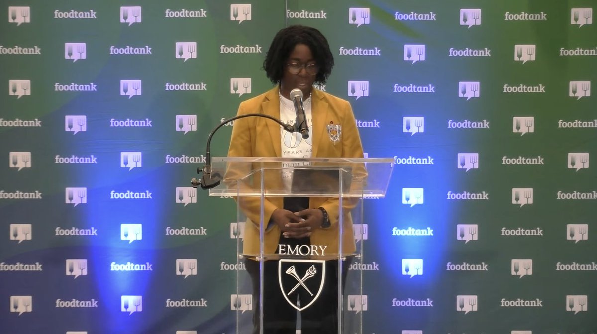 'I’m interested in domestic food policy because an intentional amount of attention can empower food-sovereign communities to run For Us, By Us.' – Love Lundy, @SpelmanCollege #FoodTank Tune in live: youtube.com/live/MV7PMroTS…