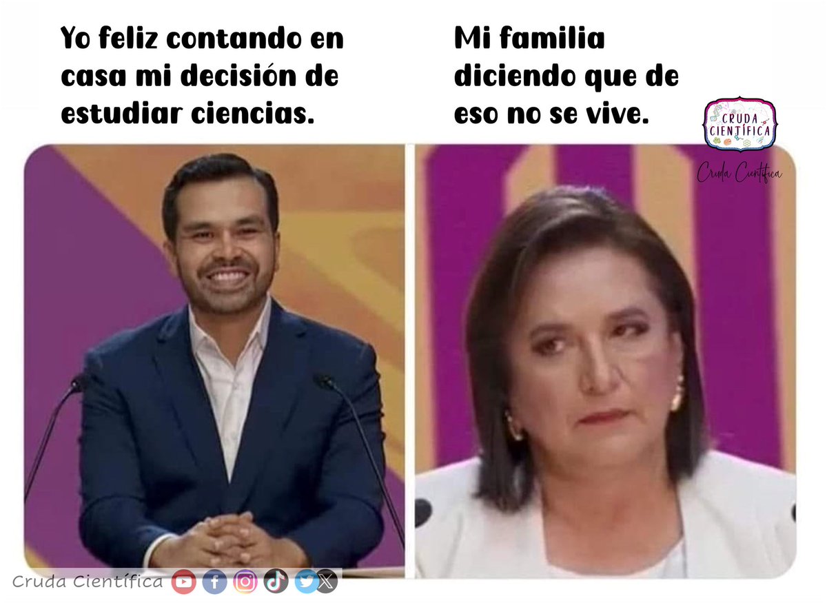 CrudaCientifica's tweet photo. Primera entrega de los DebaMemes… 🤓😎
#crudacientífica #humor #memesdeciencia https://t.co/iAX67uUvVL