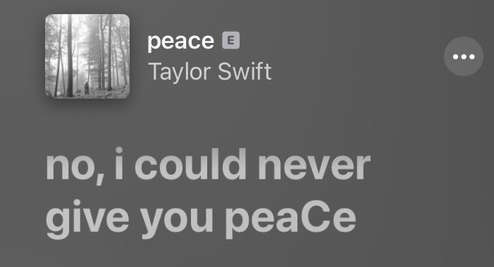 🪶| Apple Music revela la segunda palabra oculta, esta vez estaba en 'peace' y era 'Conduct'.