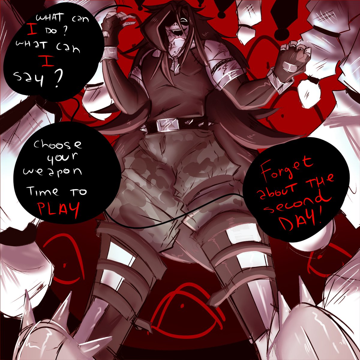 just_karmx's tweet photo. Welcome to Ace's basement, assholes!! 😋🫶

(Btw the lyrics are from a Song called "military fashion show" by AND ONE)

#ACEBITCHSWEEP #oc https://t.co/DpJm49QYRI