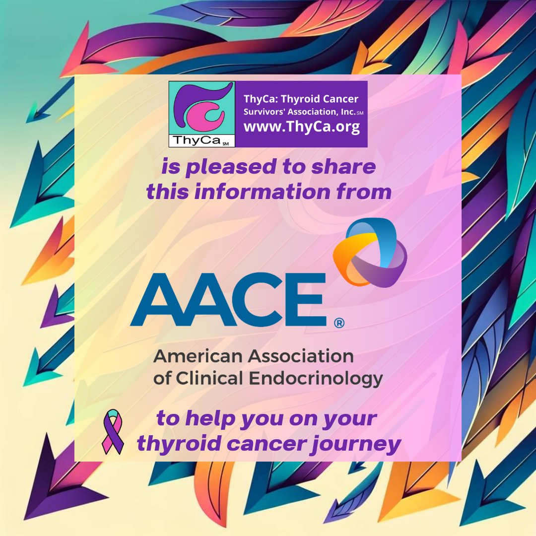 About 20 million Americans have a thyroid-related disease, so you are not alone! Check out the AACE Journey for Patients With Thyroid Disease for medically accurate information and guidance: aace.com/patient-journe… @TheAACE #WeAreAACE #ThyroidCancer #ThyCa