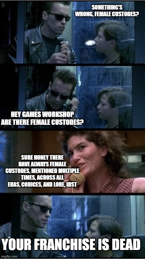 kpa421's tweet image. A new meme for everyone to share ...... #warhammer40k #Custodes