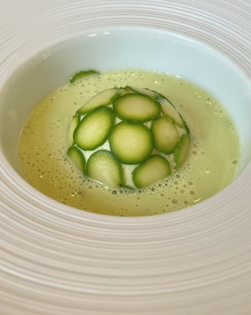 ASPARAGUS
New Season's Spears with Chilled Soup @The5Fields #foodie #tastingmenu #michelinstar #hospitality