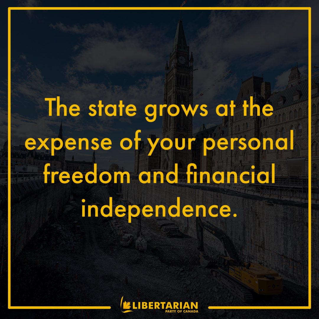 We’re the party for people who believe their government ought to treat them like adults.

You know how to live your life, spend your money and raise your family better than politicians, bureaucrats and central planners do.

It’s past time to out-grow the nanny state.

#cdnpoli