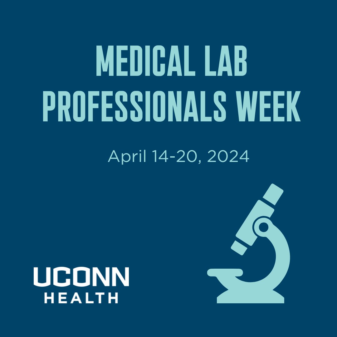 Hard at work behind-the-scenes, the lab staff at #UConnHealth make our high quality of care possible. Join us in celebrating this crucial community during Medical Lab Professional Week. #MLPW