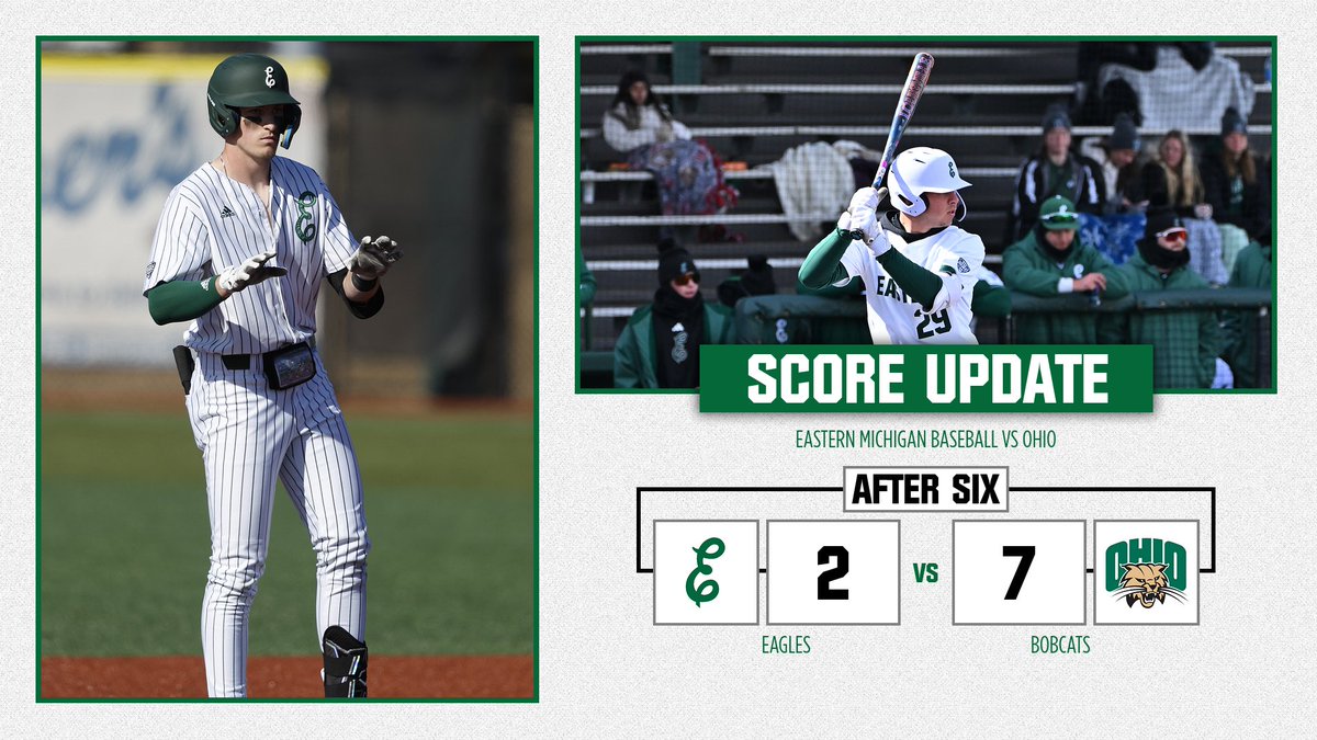 𝗘𝟲 | 𝗢𝗨 𝟳, 𝗘𝗠𝗨 𝟮 After six. 📺tinyurl.com/ms4dndxa #EMUEagles | #HTR