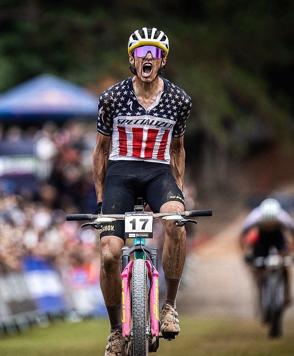 Christopher Blevins is a XCO World Cup winner 😍🇺🇸