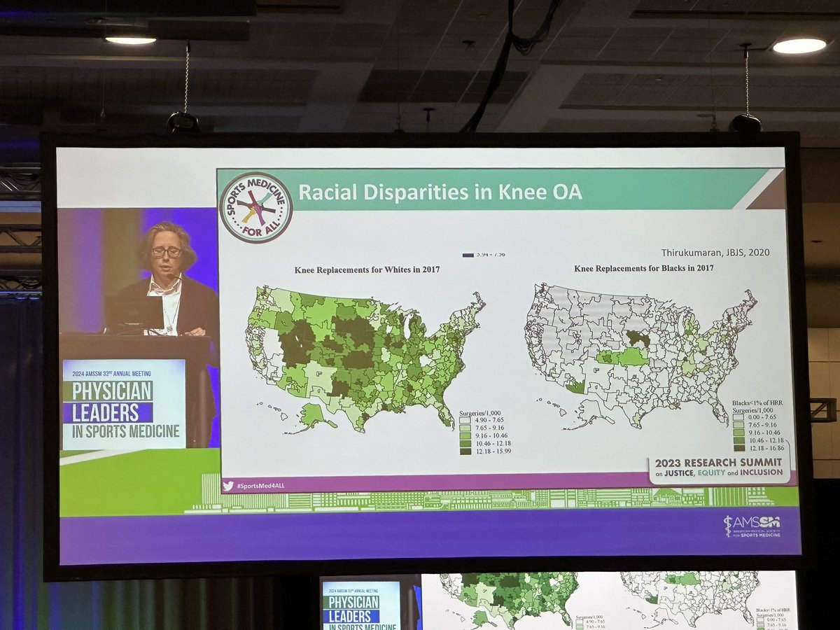 drtinamaster's tweet photo. @DrKatieRizzone highlighting important disparities in knee OA management in her @AMSSM_CRN spotlight talk on the multi-center RCT ON radiofrequency ablation with @SportsMDPhD @TheAMSSM #AMSSM2024 #AMSSM24 https://t.co/SnkVHIoi03