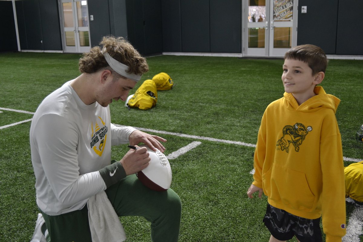 A few more photos from our members only all access practice yesterday. Appreciated seeing everyone and the opportunity to meet and greet with @CoachTimNDSU, other coaches and players. #NIL #gobison #weneedyou