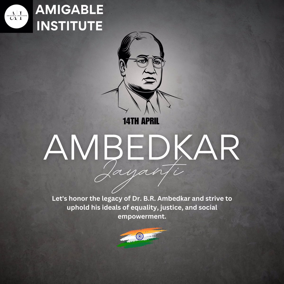 Happy BR AMBEDKAR Jayanti !! 
14th april

#amigableinstitute #bhimarmy #BRAmbedkarJayanti