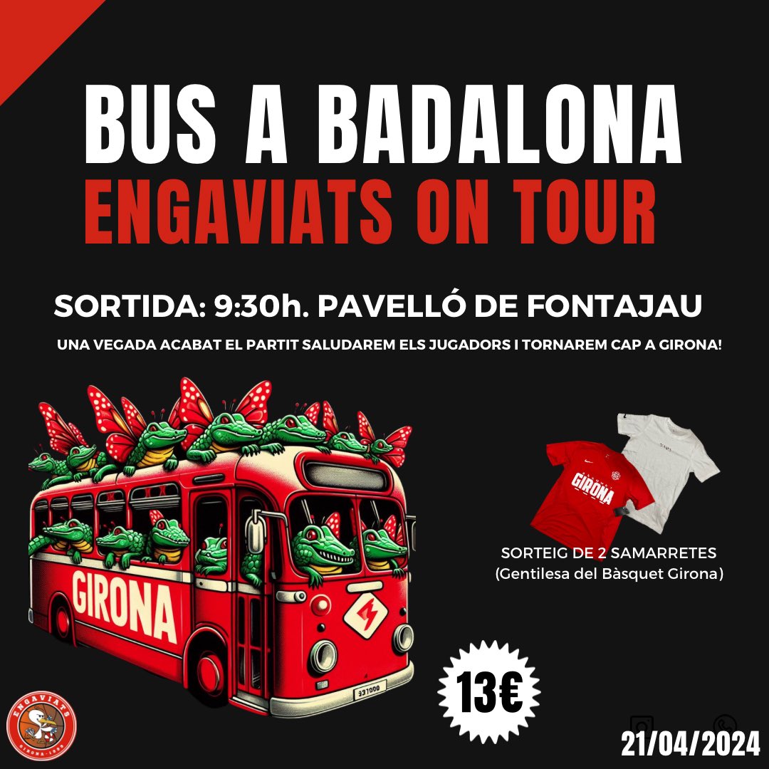 engaviatsgirona's tweet photo. Últimes 10 places per Badalona!
Som, un equip, una veu,
som aquesta força,
som tots junts Bàsquet Girona. ❤️🤍 https://t.co/eZ8aN0xUOR