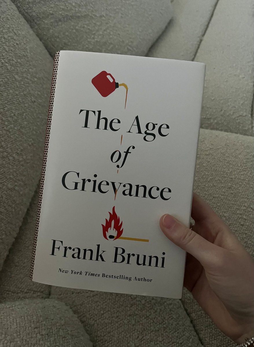 Cannot wait to read the new ⁦@FrankBruni⁩! 😍Preorder your copy here: amazon.com/Age-Grievance-…