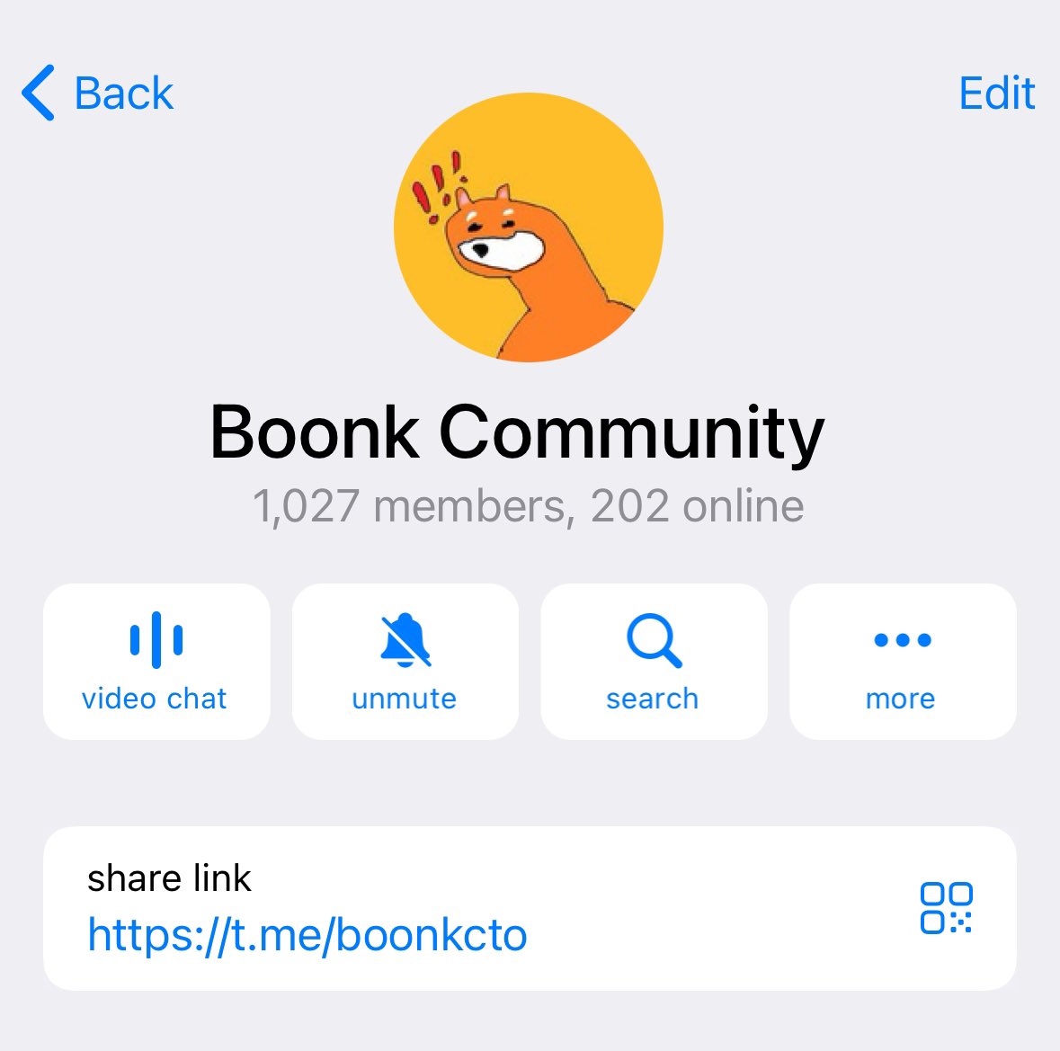 $BOONK We just surpassed 1000 members on telegram, there is no better community out there ❤️