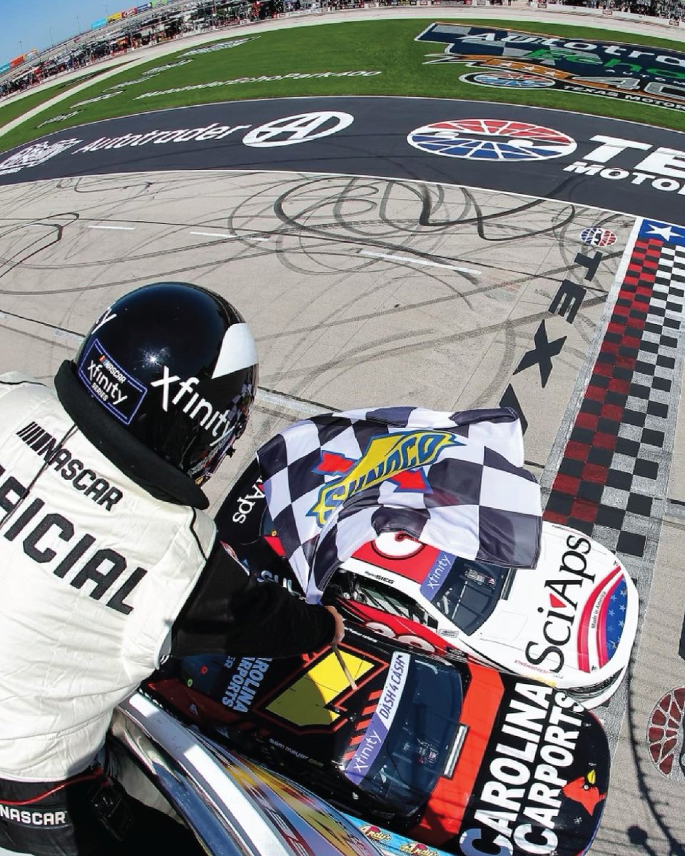 We're still reveling in the excitement of Ryan's photo finish in Texas. It was an unforgettable moment making NASCAR history, especially with SciAps on the hood. We can't wait for more exciting action from the #39 in Talladega next week! 🔥 🏁 💪 *Photo credits to NASCAR