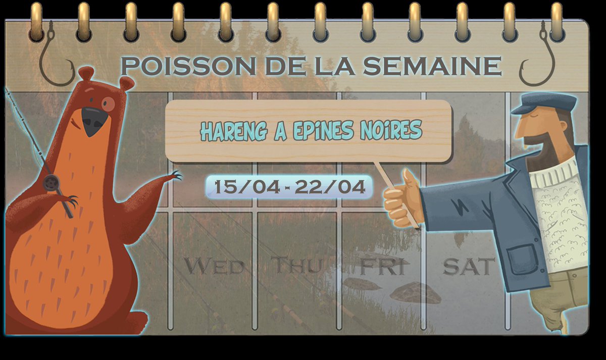 rf4fr's tweet image. Chères pêcheuses et chers pêcheurs,    

Voici le prochain #défi hebdomadaire du 15/04 au 22/04.     

Poisson de la semaine : Hareng à épines noires

Plus d'informations ici : rf4game.fr/forum/index.ph……

Amicalement,   

L'équipe FishSoft