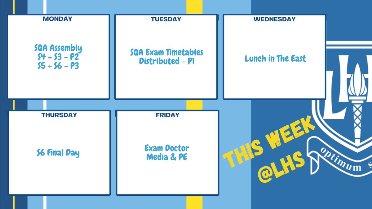 📢🆕 📰 this week @larberthigh 📢