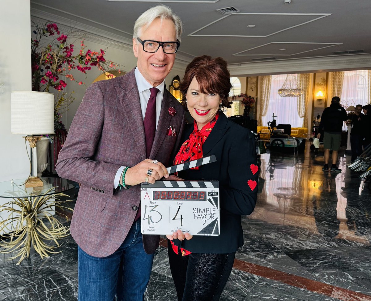 And that’s a wrap on location filming in Capri with the brilliant Paul Feig. Now back to real life, sadly. If only this hilarious comedy director could add his movie magic to the world’s script, which has just been too tragic of late. #ASF2 ⁦@paulfeig⁩ ⁦@timestravel⁩