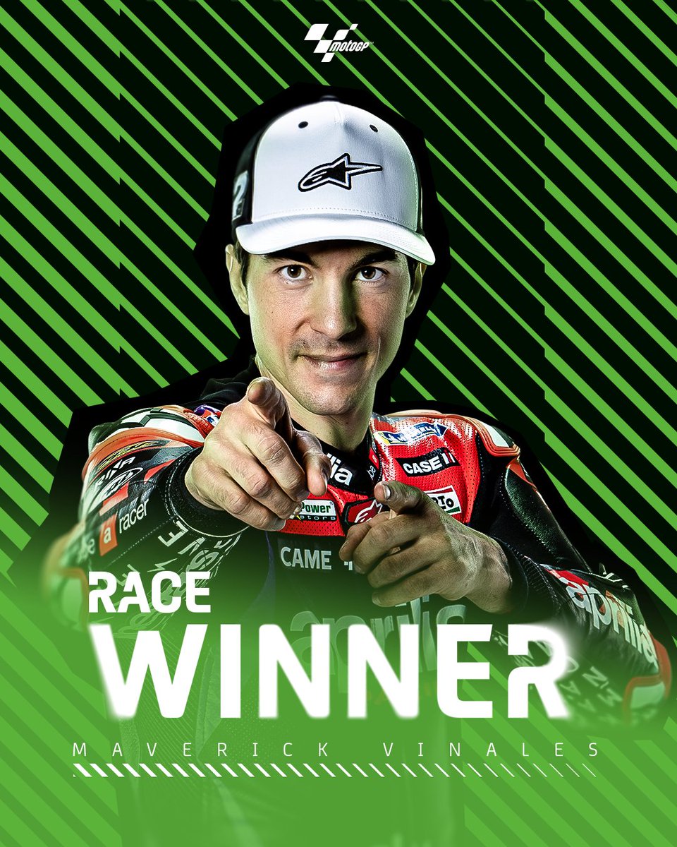 Maverick Viñales conquers COTA! 🥇

The Aprilia rider takes a historic victory in Austin! 👏

#AmericasGP 🇺🇸