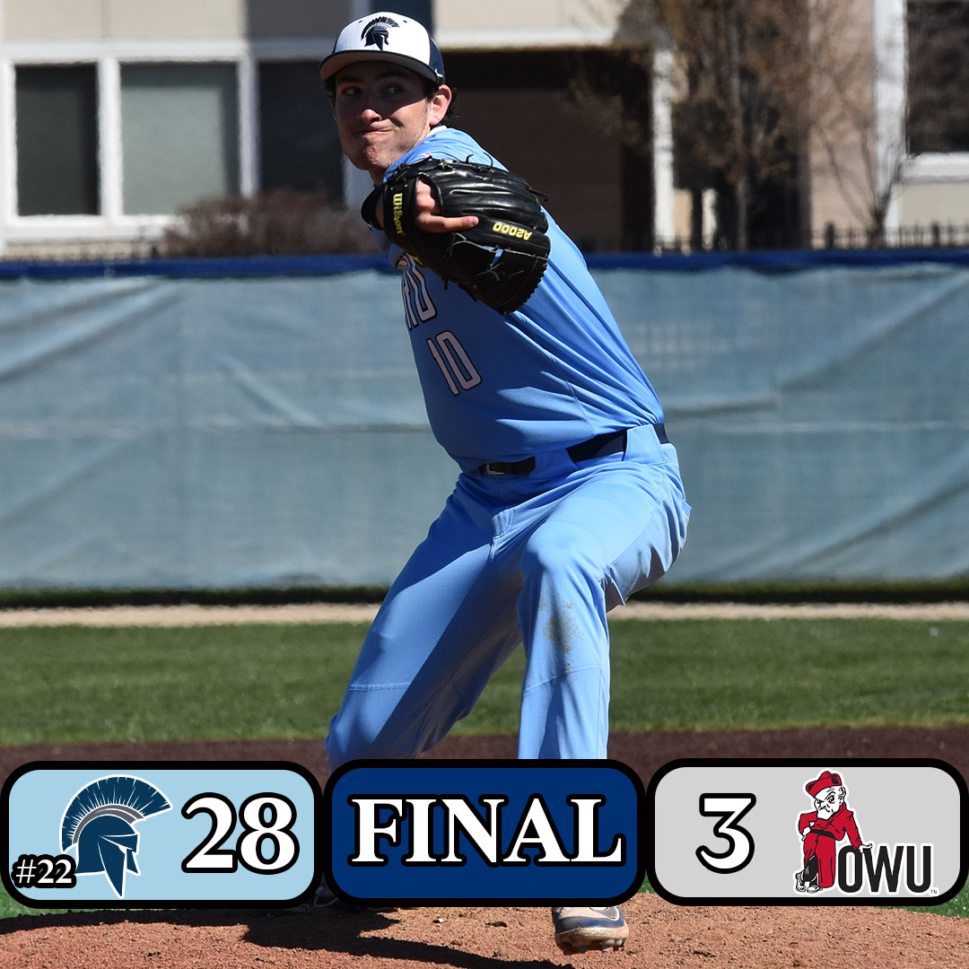 #22 CWRU Baseball (24-6) def. Ohio Wesleyan (13-13), 28-3 (7 inn.)

W:Stillson(5-0)-5 IP, 4H, 3R, 4BB, 2K

CWRU sets program records for runs and hits (24) in a game &amp; HRs in a season (32)

Stillson: 2-3, GS (3), 6 RBI
Powers: 3-5, HR (2), 2B, 6 RBI 

#CWRU #BlueCWRU #d3baseball