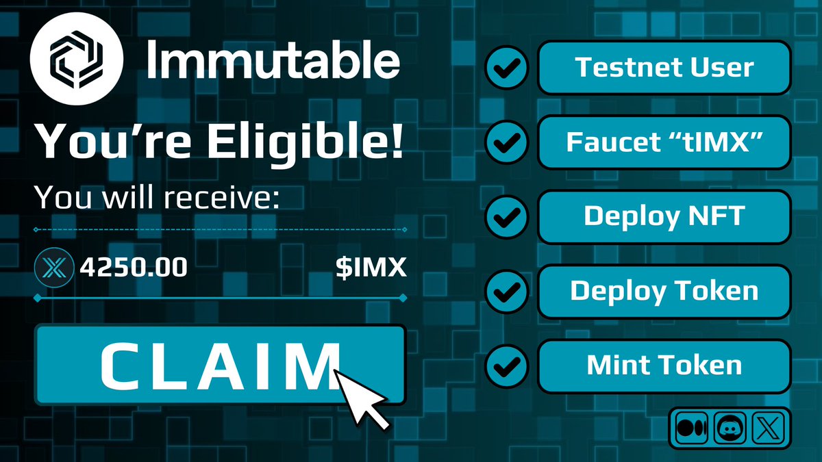 QmoCrypto's tweet photo. $IMX HUGE AIRDROP is CONFIRMED in Q2 2024🪂

💵Cost: $0
💰Profit: $7000
⏳Time Spend: 10 min

THE LAST CHANCE to be ELIGIBLE for $IMX AIRDROP

Step-by-step video guide is below, check it out🧵👇