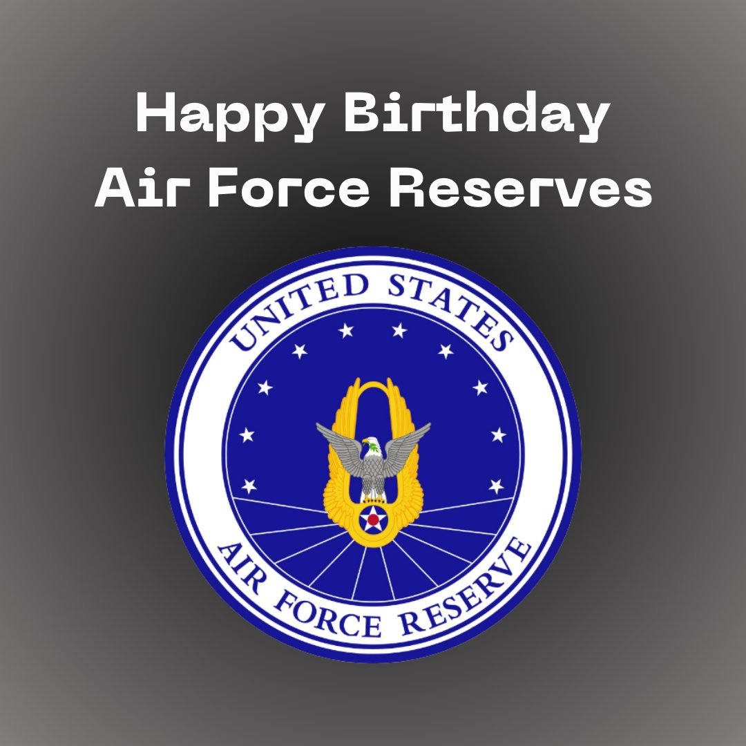 Happy Birthday to the Air Force Reserves! Here's to the brave men and women who proudly serve, honorably balancing civilian life with military duty. Thank you for your unwavering commitment and sacrifice. 🎉✈️ 

#AirForceReservesBirthday #ServiceAboveSelf #MilitaryPride #JDME