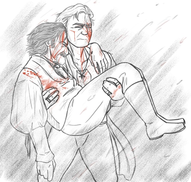 cecillusive's tweet photo. Oh, we're sharing old work for #IzzyIsAgain? It's still stizzy week to me, so here's some old stizzy rescuing each other art https://t.co/sDfaiYn9xj